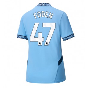 Manchester City Phil Foden #47 Hjemmebanetrøje Dame 2024-25 Kort ærmer